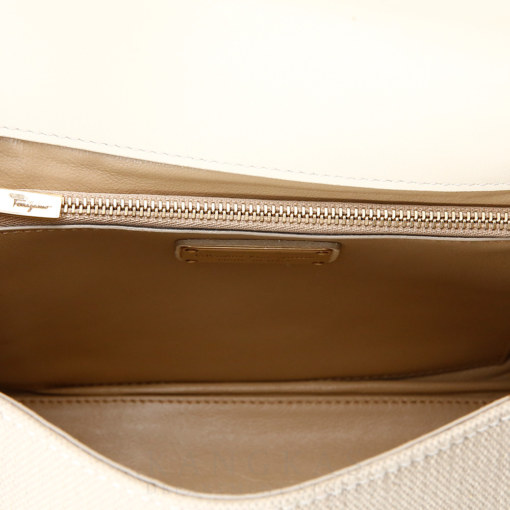 FERRAGAMO(USED)페레가모 패브릭 소피아백